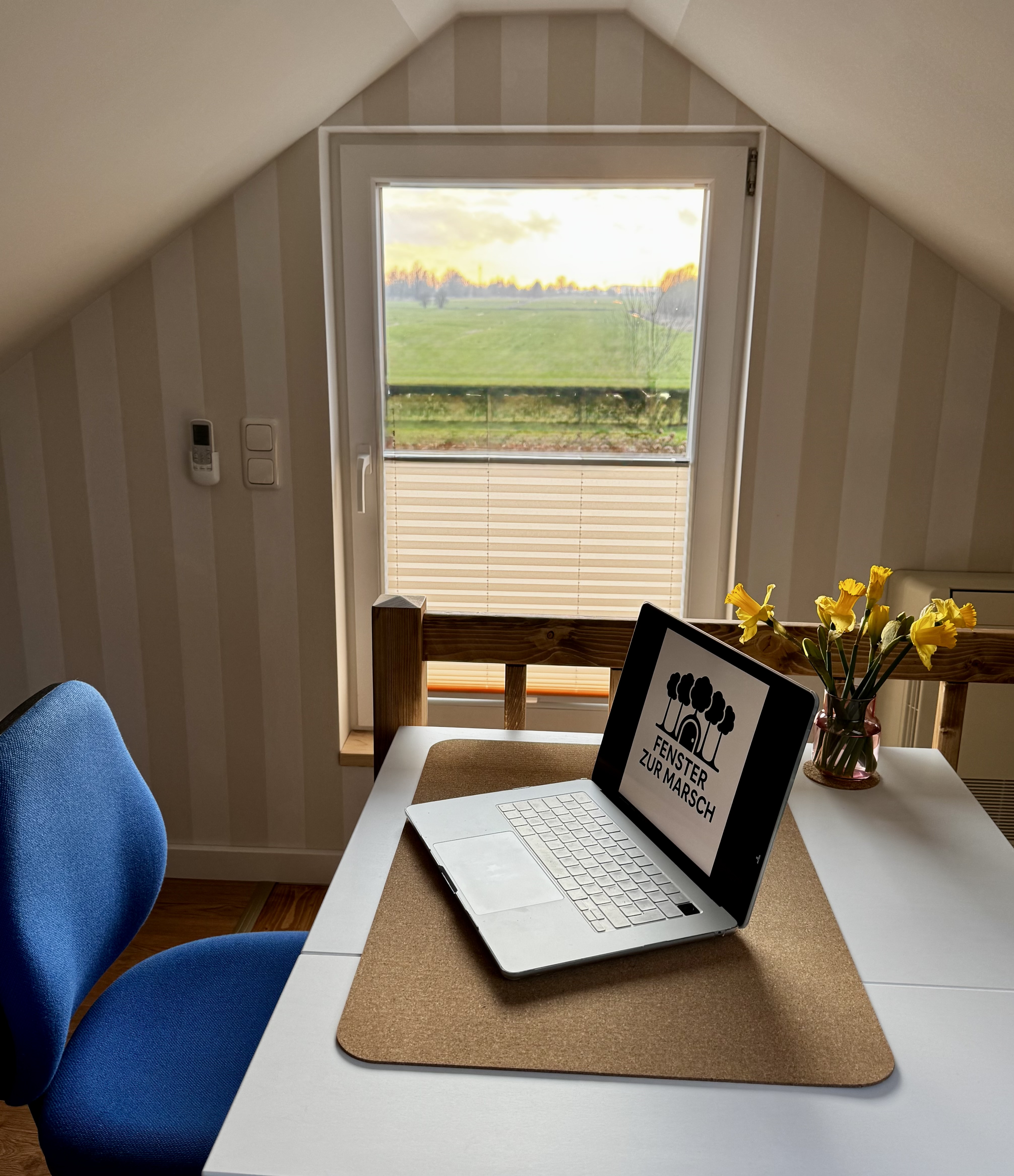 Arbeitsplatz mit Ausblick